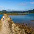 Au petit port del Puntal à l'embouchure de la ria Villaviciosa